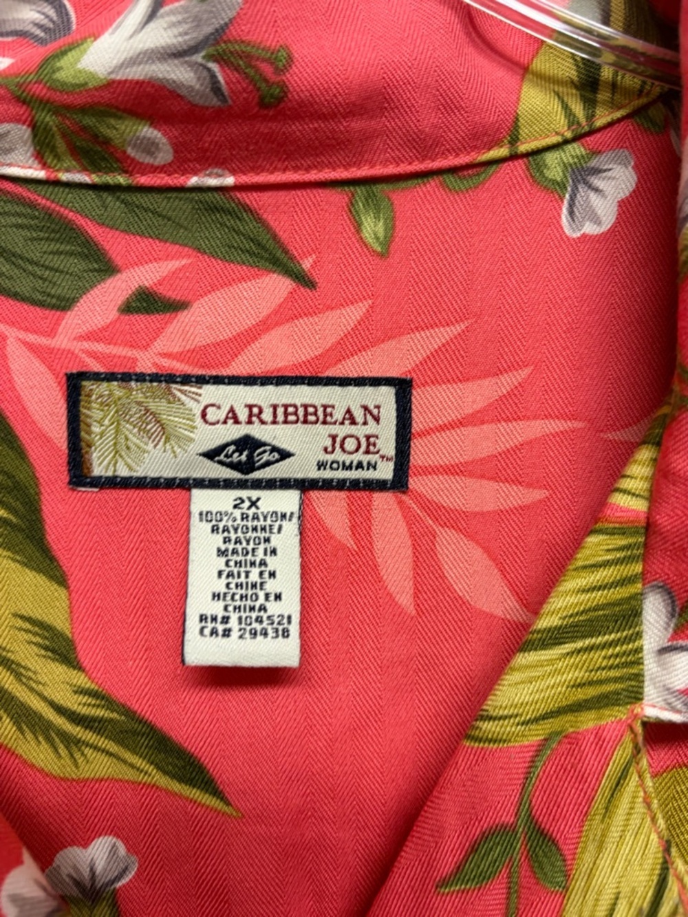 Beautiful Caribbean Joe Top 2X - Picture 4 of 4